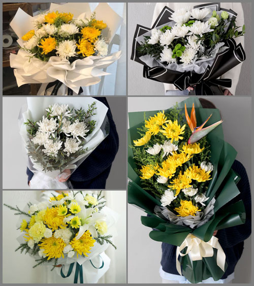 广东江门市台山市汶村镇小担村白事花束代送